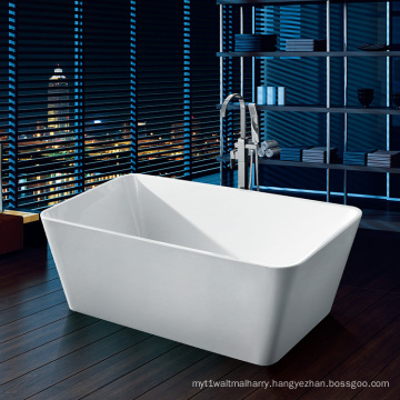 Hot Sale 1600X800X580MM 2 Years Warranty White Acrylic Soaking Freestanding Bathtub